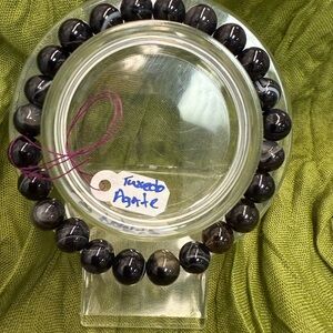 Tuxedo Agate Beaded Bracelet